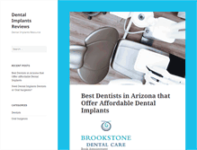 Tablet Screenshot of dentalimplantsreviews.com